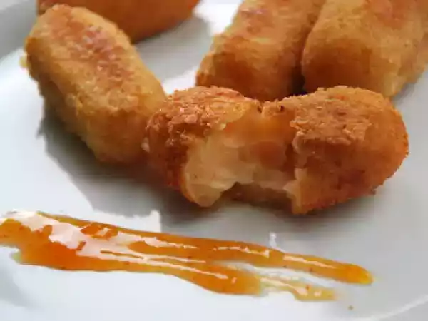 Receta Croquetas de patata con chutney de mango
