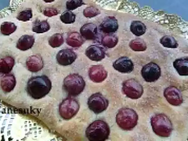 Receta Coca de cerezas