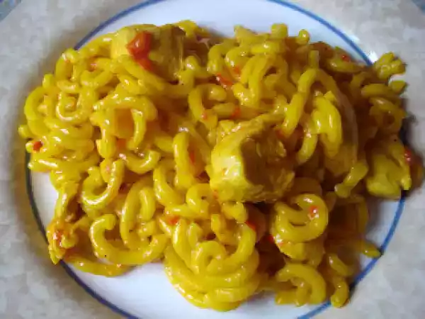 Receta Fideua de pollo (fussion cook)
