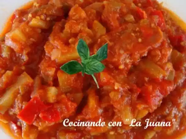 Receta Pisto sin thermomix