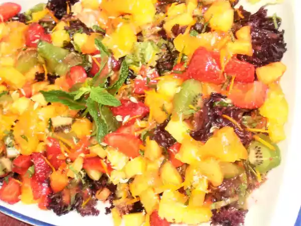 Receta Ensalada refrescante de frutas