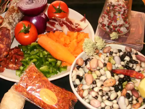 Receta Menestra de legumbres con ibérico