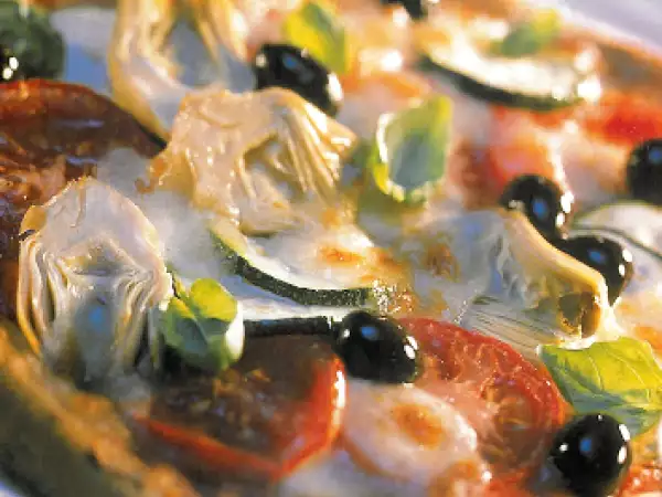 Receta Pizza mediterránea