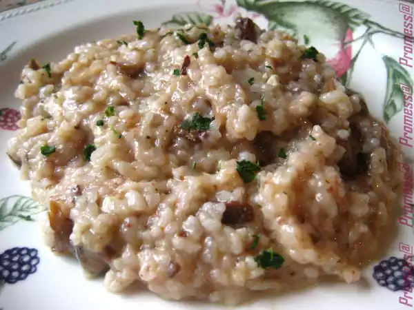 Receta Risotto de hongos con foie