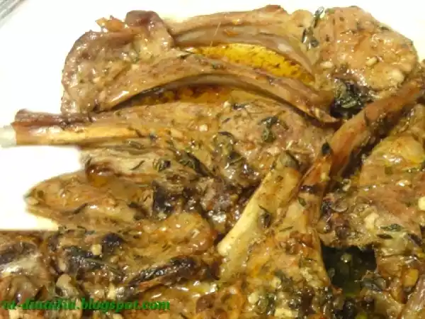 Receta Chuletas de cordero al horno