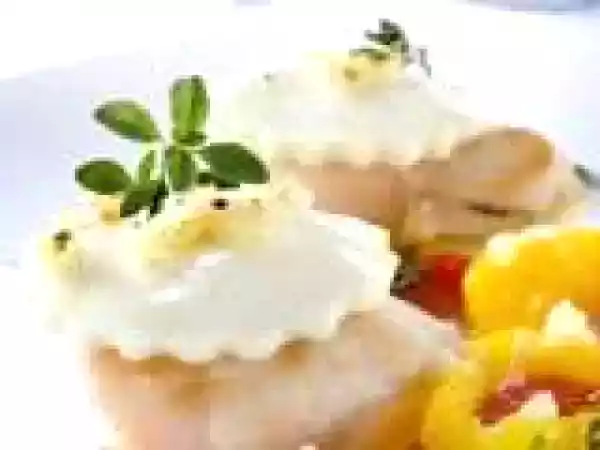 Receta Vieiras al horno con queso fresco