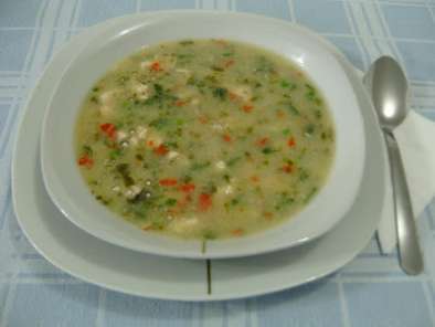 Receta Sopa de sagu com caldo de mandioca