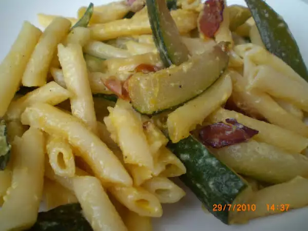 Receta Macarrones con calabacín de jamie oliver