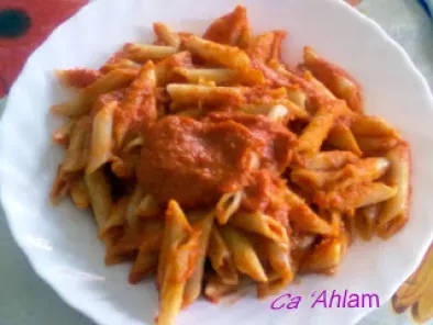 Receta Pasta con salsa de tomate y zanahoria