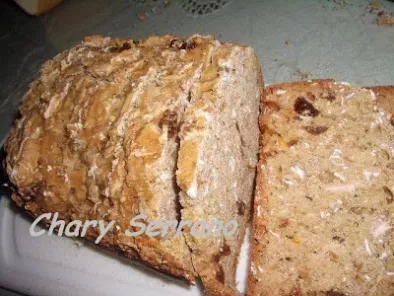 Receta Pan dulce integral de pasas, almendras y muesli