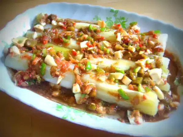 Receta Puerros en vinagreta