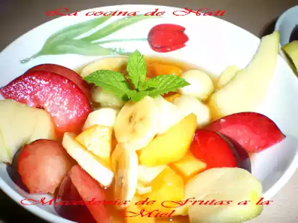 Receta Macedonia de frutas a la miel.