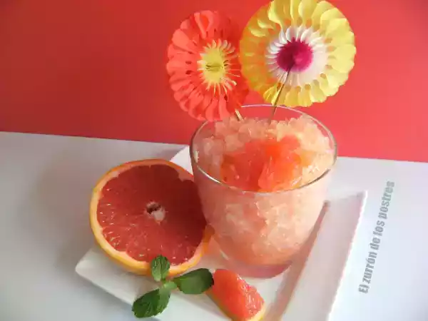 Receta Granizada de pomelo rojo