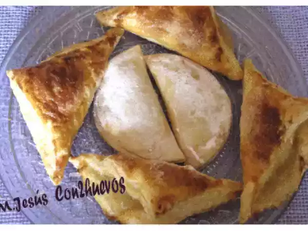 Receta Triangulos y empanadillas con cabello de ángel