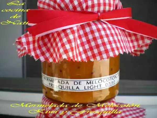 Receta Mermelada de melocotón, kiwi y fresquilla light.