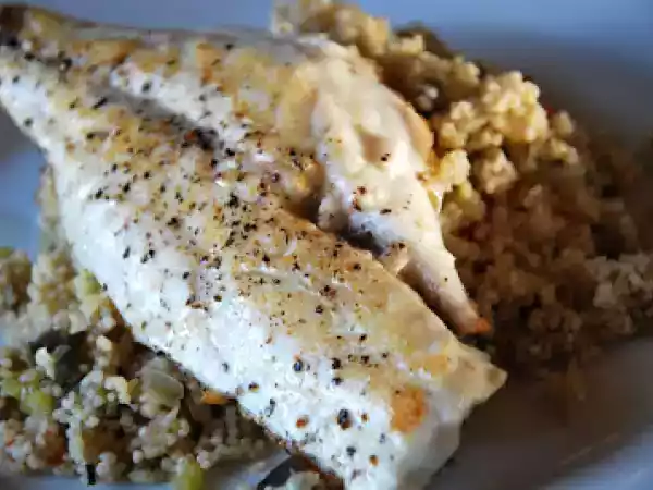 Receta El inventor51: dorada a la plancha con cuscús de verduras