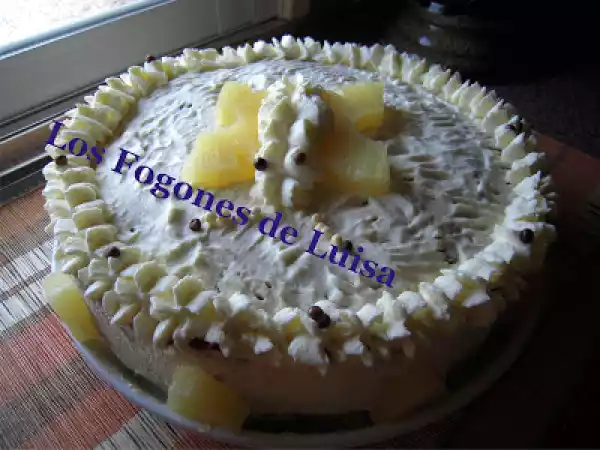 Receta Tarta fría de piña, sin horno