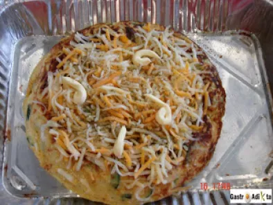 Receta Tortilla de calabacín y cebolla gratinada a las finas hierbas