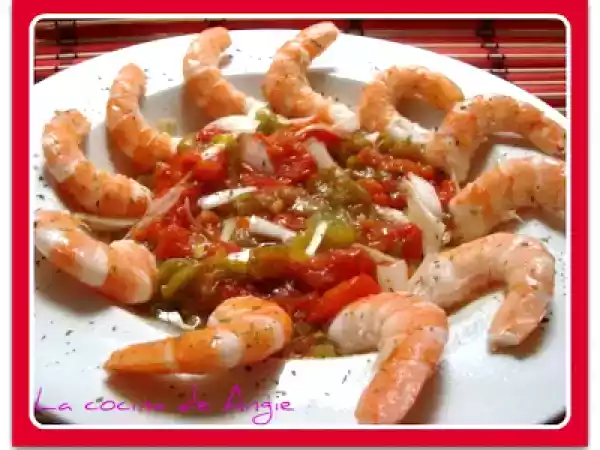 Receta Ensalada de langostinos