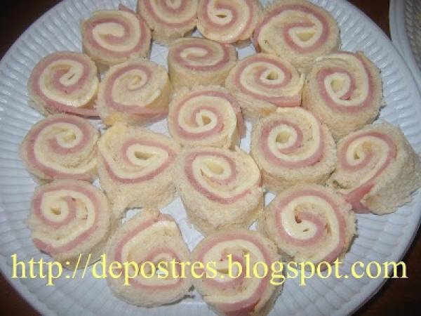 Canapés enrollados - Preparación paso 1