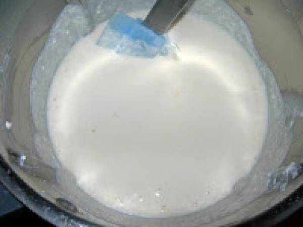 Tarta de queso con arándanos en microondas. Paso a paso - Preparación paso 4