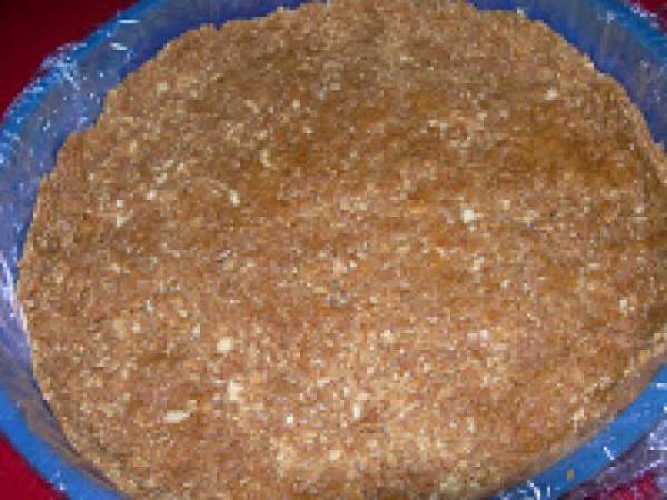 Tarta de queso con arándanos en microondas. Paso a paso - Preparación paso 3