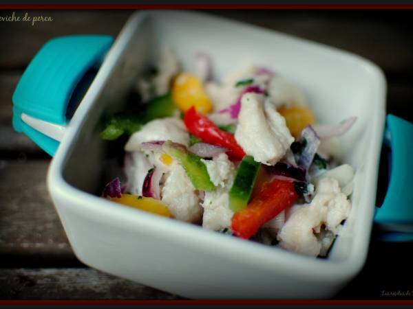 Ceviche de perca - Preparación paso 1