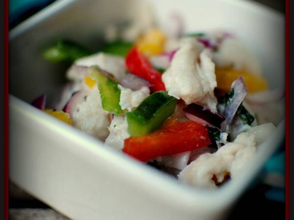 Ceviche de perca - Preparación paso 2