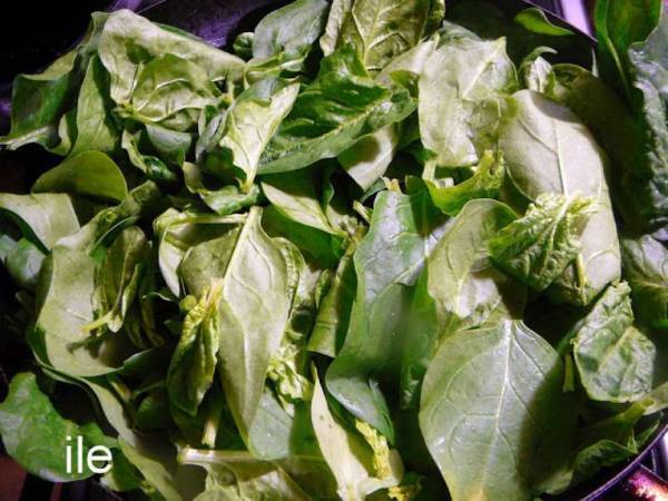 Pizza de espinaca a la italiana - Preparación paso 3