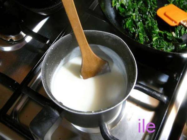 Pizza de espinaca a la italiana - Preparación paso 4