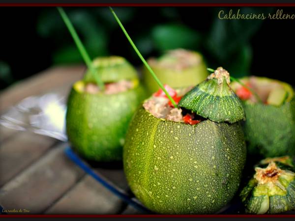 Calabacines rellenos de carne - Preparación paso 1