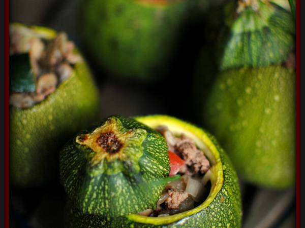 Calabacines rellenos de carne - Preparación paso 2