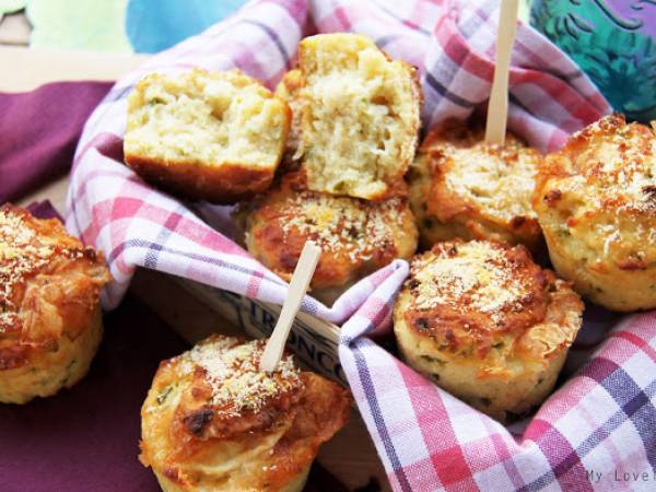 Muffins de Jalapeños y Queso de Cabra - Preparación paso 1