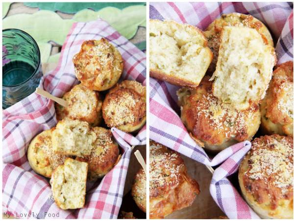 Muffins de Jalapeños y Queso de Cabra - Preparación paso 4