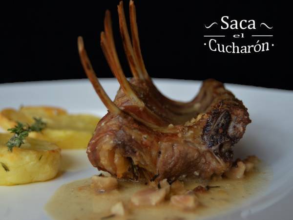 Chuletas de cordero con salsa de avellanas - Preparación paso 4