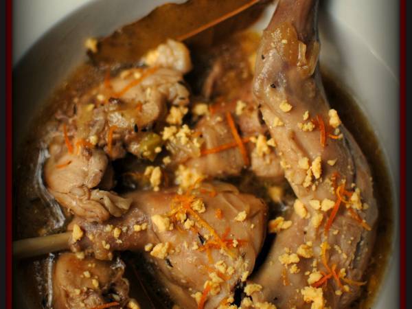 Conejo guisado al brandy - Preparación paso 2