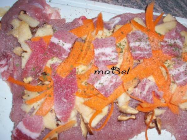 Pechuga de pavo rellena - Preparación paso 4