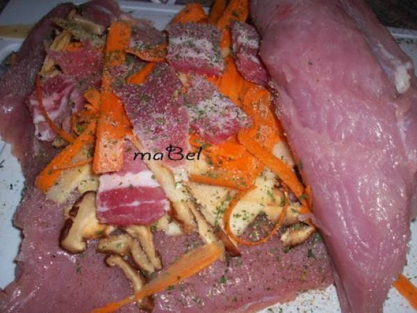 Pechuga de pavo rellena - Preparación paso 5