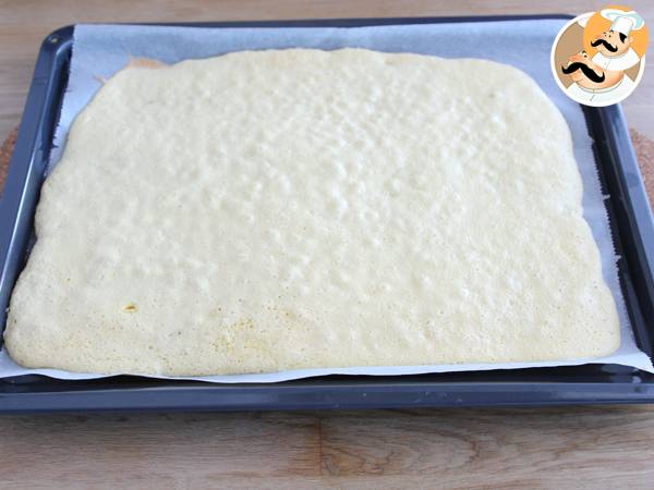 Tronco de Navidad relleno de Chantilly - Preparación paso 5