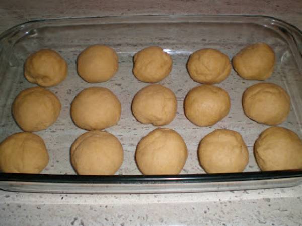 Bollitos de leche condensada y calabaza - Preparación paso 3