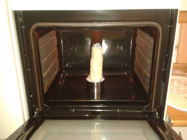 Kürtőskalács, Pasteles de chimenea - Preparación paso 2