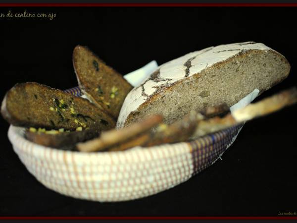 Pan de centeno con ajo. - Preparación paso 1