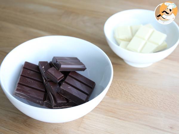 Árbol de Navidad de Chocolate 3D - Preparación paso 1