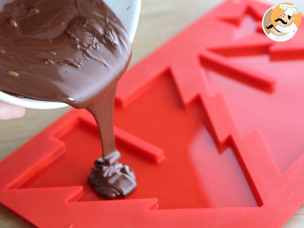 Árbol de Navidad de Chocolate 3D - Preparación paso 3