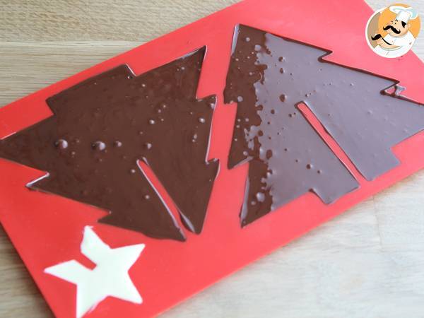 Árbol de Navidad de Chocolate 3D - Preparación paso 8