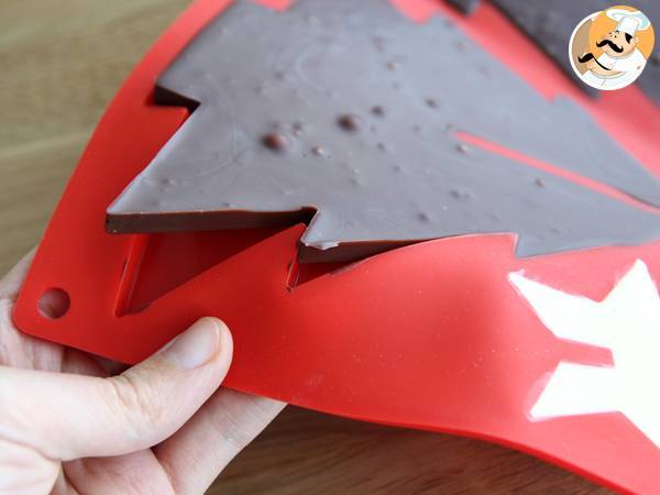 Árbol de Navidad de Chocolate 3D - Preparación paso 9