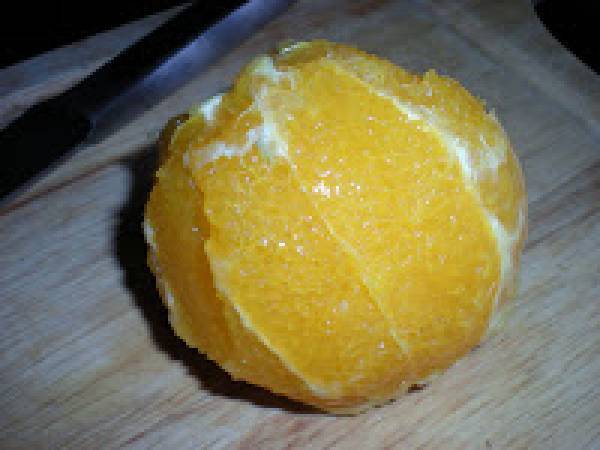 Ensalada de naranjas y garbanzos - Preparación paso 2