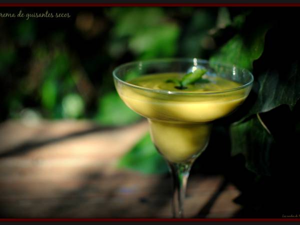 Crema de guisantes secos - Preparación paso 1