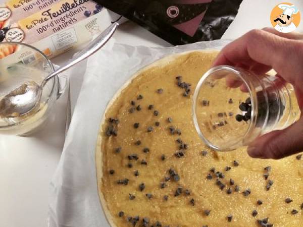 Galette du roi soleil de almendra y chocolate - Preparación paso 2