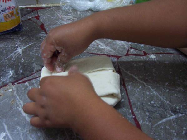 Masa de hojaldre, milhojas - Preparación paso 5